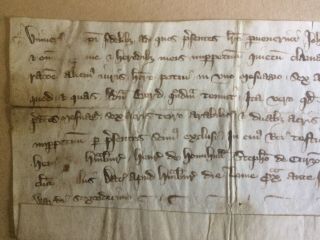 Vellum Document,  Hanbury Staff,  1323 2