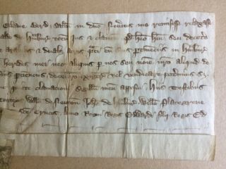 Vellum Document,  Hanbury Staff,  1323 8