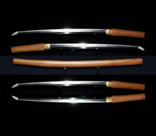 WAKIZASHI Antique Japanese Sword 54.  6cm Signed 重高 Shigetaka,  NBTHK Paper,  Edo 10