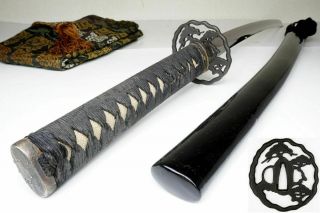 Authentic Japanese 80cm L - Wakizashi Sword " Yoshitsugu吉次 " Samurai Katana Nihonto