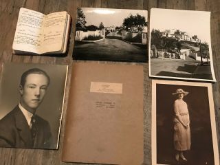 1926 Handwritten Diary Whitaker Beverly Hills Millionaires Hollywood Mansion
