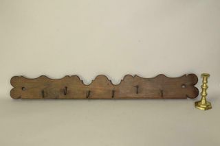 Rare 18th C England Hanging Herb Rack Rare Bat - Wing Shaped Old Surface