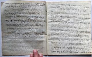 1832 Handwritten Manuscript Lectures James Luce Kingsley Yale Divinity,  Iliad 6