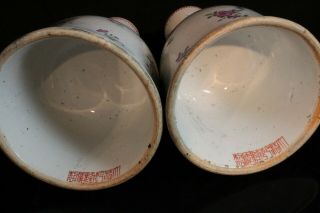 Antique Qianlong Mark Chinese Ottoman Turkish Market Famille Rose Hookah Vases 5
