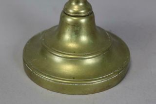A FINE LATE 17TH C TURNED BRASS CANDLESTICK CONTINENTAL C1690 - 1720 IN OLD PATINA 3
