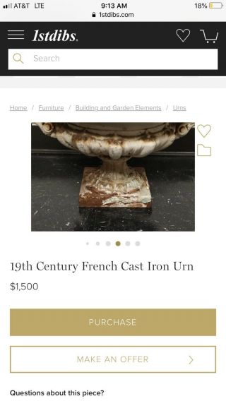 ⭕️ Large - Scale 19th French Century Cast Iron Garden Urn 6