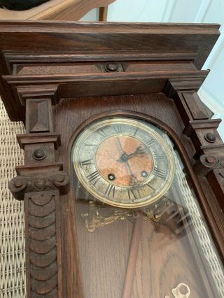 Antique Hanging Grandfather Clock 2