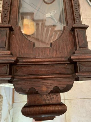 Antique Hanging Grandfather Clock 3