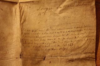 1816 XXL manuscript parchment naval certificate maritime minister stamp marines 10