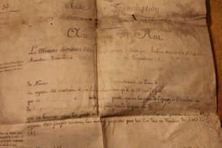 1816 XXL manuscript parchment naval certificate maritime minister stamp marines 6