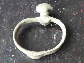 Huge heavy very rare Celtic bronze chariot terret ring.  2nd century BC 6