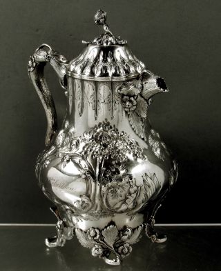 Eoff & Shepard Silver Pitcher C1855 Chinese Style