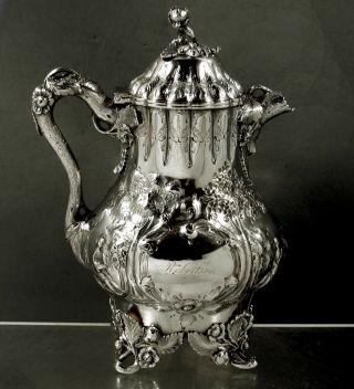 Eoff & Shepard Silver Pitcher c1855 Chinese Style 2