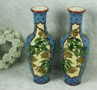 Pair Paul Milet Sevres Porcelain Vases