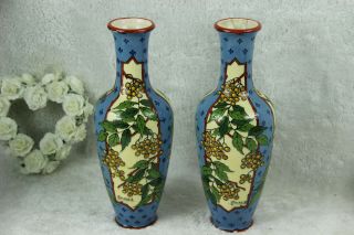 PAIR PAUL MILET sevres porcelain vases 2