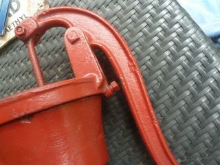 Vintage Water Pump Cast Iron Number 2 Red Jacket Hand Water Well Pump 10