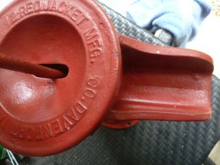 Vintage Water Pump Cast Iron Number 2 Red Jacket Hand Water Well Pump 4