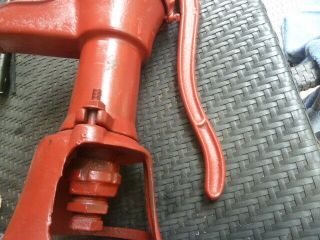 Vintage Water Pump Cast Iron Number 2 Red Jacket Hand Water Well Pump 8