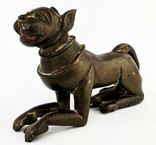 SOUTH INDIAN ANTIQUE BRONZE TIGER FIGURE 19TH CENTURY 2