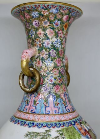 Museum Quality Chinese Porcelain Vase Signed 12