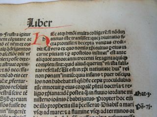 , Rare Incunabula,  City of God Augustine of Hippo Kilian Fisher 1494 10