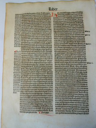 , Rare Incunabula,  City of God Augustine of Hippo Kilian Fisher 1494 11
