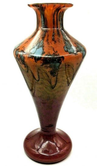 Charles Schneider (french,  1881 - 1952) Art Deco Art Glass Vase