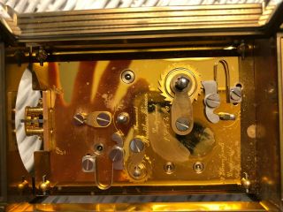 Mathew Norman 1754A,  Swiss Made,  11 jewels carriage clock brass w gilded 9