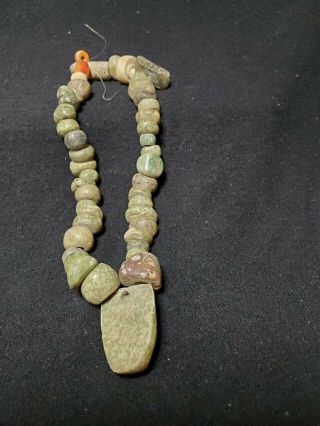 Pre - Columbian Chontal stone necklace from Mexico.  Ca.  400 bc. 2