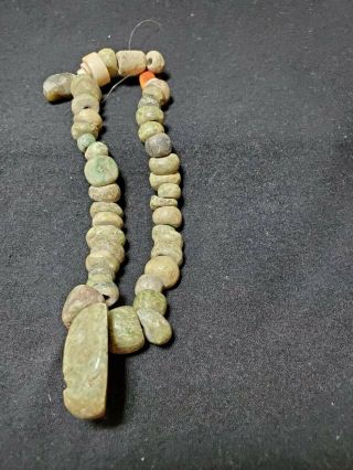 Pre - Columbian Chontal stone necklace from Mexico.  Ca.  400 bc. 3