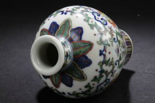 A Chinese Plant - filled Fortune Porcelain Vase Display 5