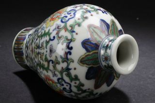 A Chinese Plant - filled Fortune Porcelain Vase Display 6