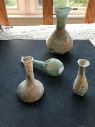 Small Roman Glass Bottle Vase 2