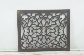 Antique Cast Iron Victorian Heat Grate Floor Register 16.  5 X 13.  5 Inches
