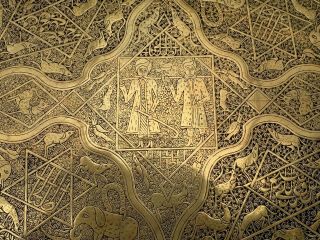 Islamic Tray Cairoware Persian Mamluk Ottoman Arabic Calligraphy Kings Beasts