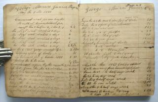 SAW MILL & BOAT BUILDING Handwritten Work Diary/Ledger Venango Forest County PA 7