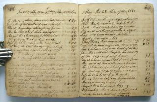 SAW MILL & BOAT BUILDING Handwritten Work Diary/Ledger Venango Forest County PA 9