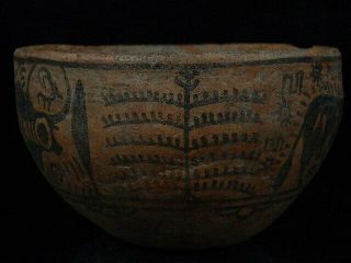 Ancient Large Size Teracotta Painted Bowl With lions Indus Valley 2500 BC PT198 3