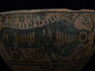 Ancient Large Size Teracotta Painted Bowl With lions Indus Valley 2500 BC PT198 5