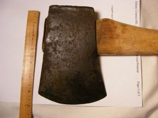 Maker Marked Axe With Handle,  Looks Like A Patent Date ??,  Shows Use