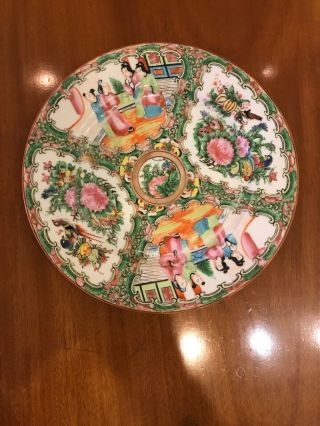 15 Antique Chinese Rose Medallion Dinner Plates