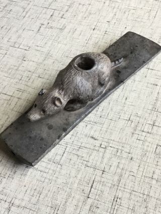 Mississippian Stone Platform Badger Effigy Pipe “reduced”