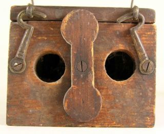 Antique Wooden Pine Bee Lining Or Hunting Box Apiary Beekeeping Farmer Made 6