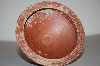 ANCIENT ROMAN POTTERY REDWARE STEM PLATE 3/4th CENTURY AD 2