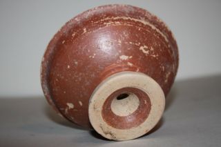 ANCIENT ROMAN POTTERY REDWARE STEM PLATE 3/4th CENTURY AD 3