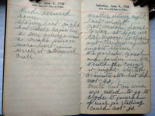 WEST TEXAS MINISTER HANDWRITTEN DIARIES - Drought - Tornadoes - Sand Storms - Death - 1927 10