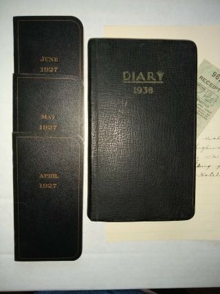 West Texas Minister Handwritten Diaries - Drought - Tornadoes - Sand Storms - Death - 1927