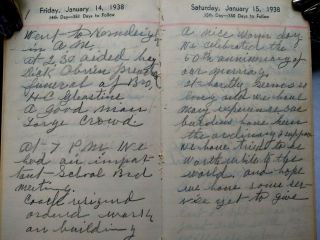 WEST TEXAS MINISTER HANDWRITTEN DIARIES - Drought - Tornadoes - Sand Storms - Death - 1927 7