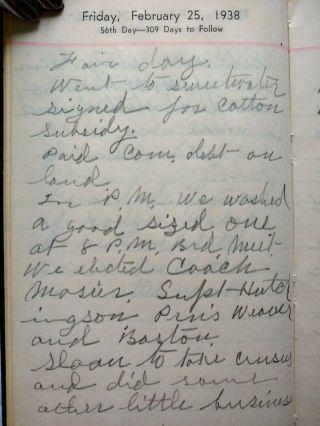 WEST TEXAS MINISTER HANDWRITTEN DIARIES - Drought - Tornadoes - Sand Storms - Death - 1927 8