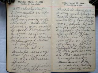 WEST TEXAS MINISTER HANDWRITTEN DIARIES - Drought - Tornadoes - Sand Storms - Death - 1927 9